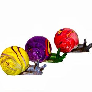 💚 CERAMIC SNAIL FIGURINE SET 💚